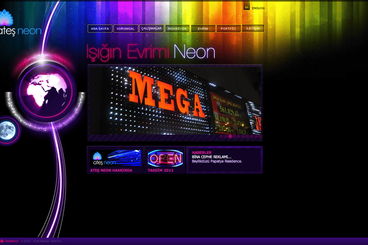 Ates Neon website preview